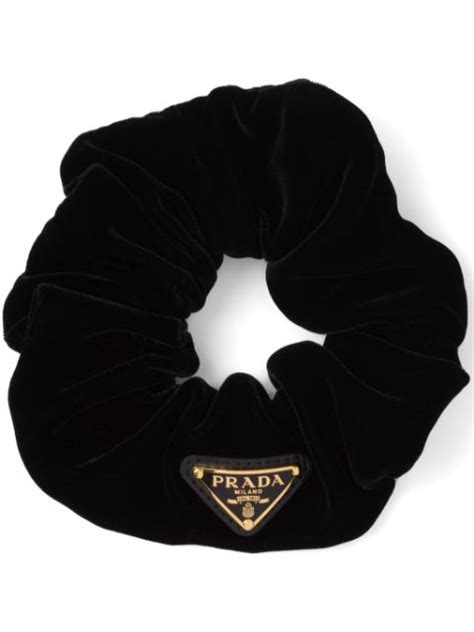 prada scrubchie|prada velvet hair clip.